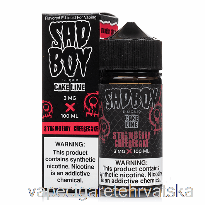 Vape Hrvatska Jagoda Cheesecake - Sadboy - 100ml 0mg